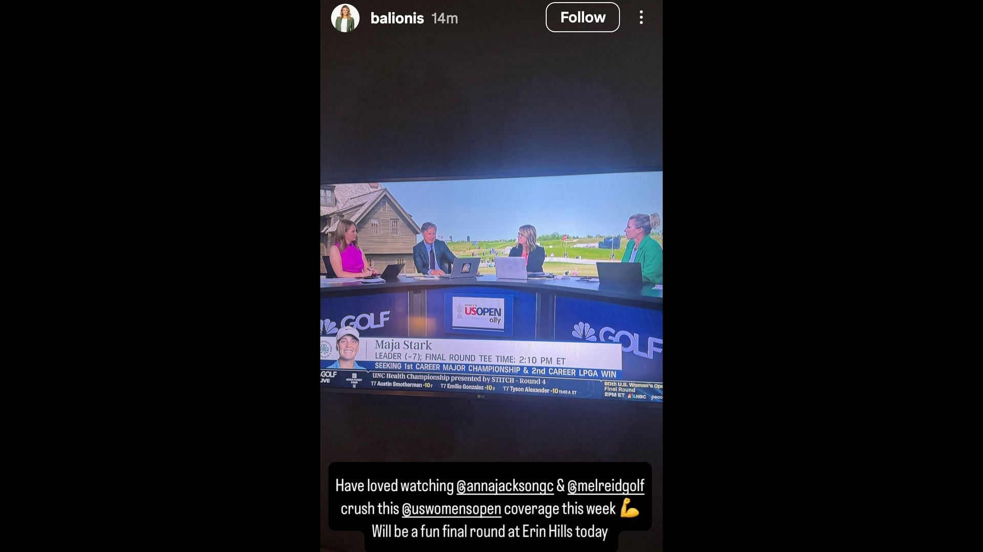 Screenshot from Balionis' Instagram story/IG: @balionis